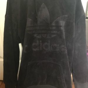Adidas oversized velour Hoodie